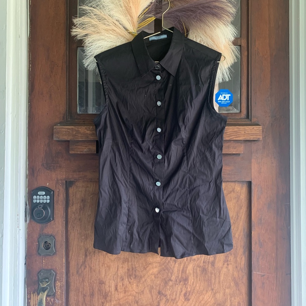 Prada button up tank top